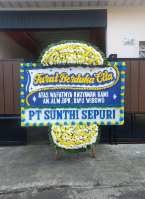 Papan Bunga Duka di Cibeureum Kulon